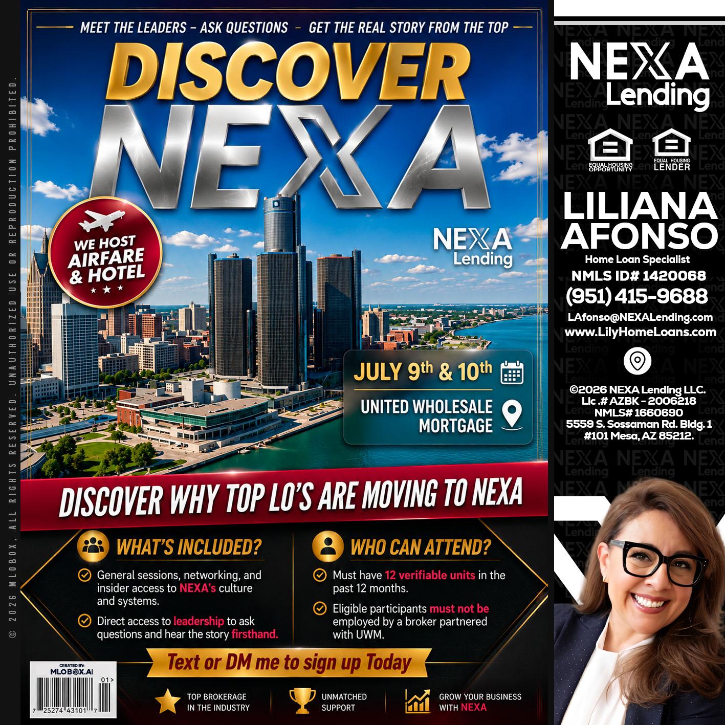 DISCOVER NEXA - Liliana Afonso -Home Loan Specialist