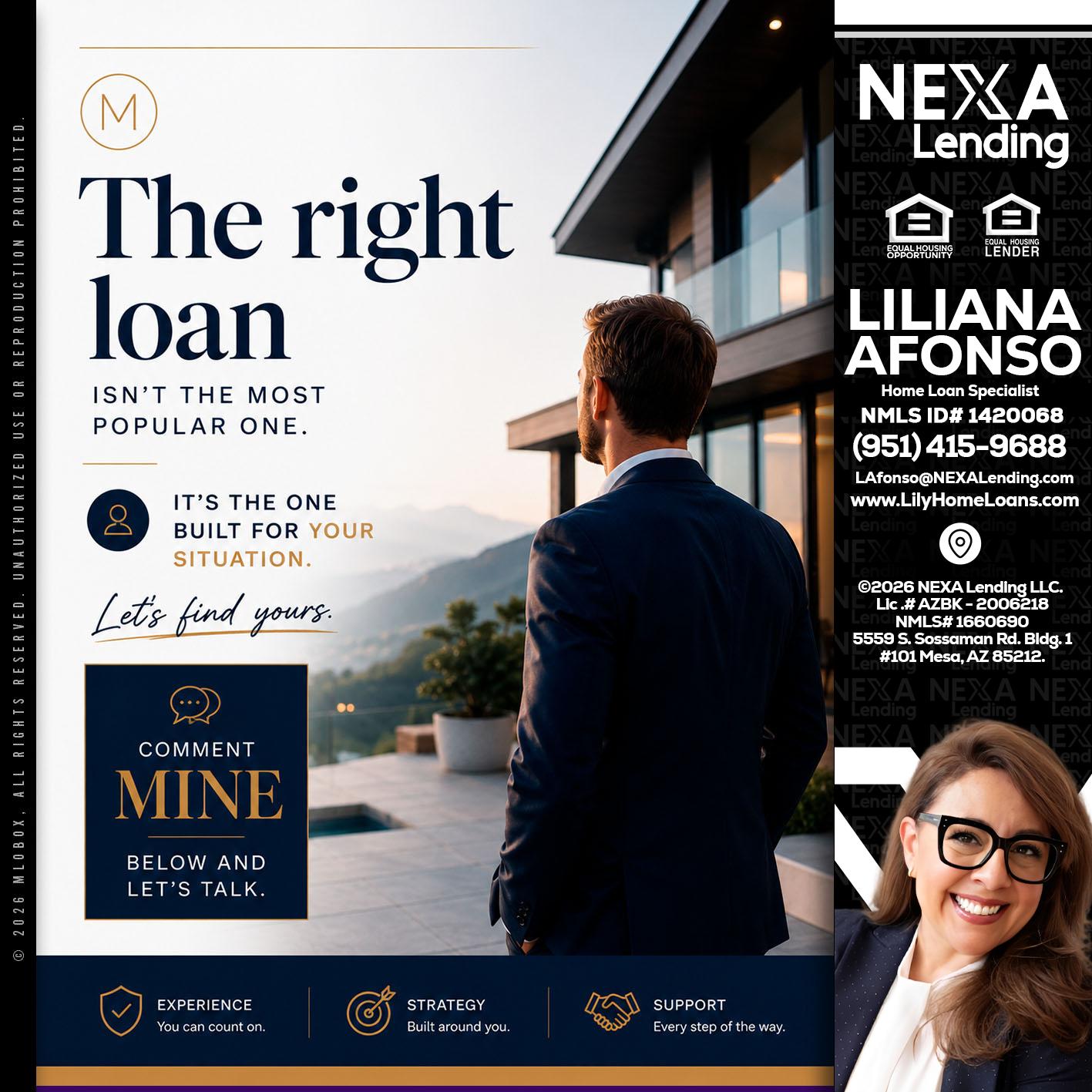 THE RIGHT LOAN - Liliana Afonso -Home Loan Specialist