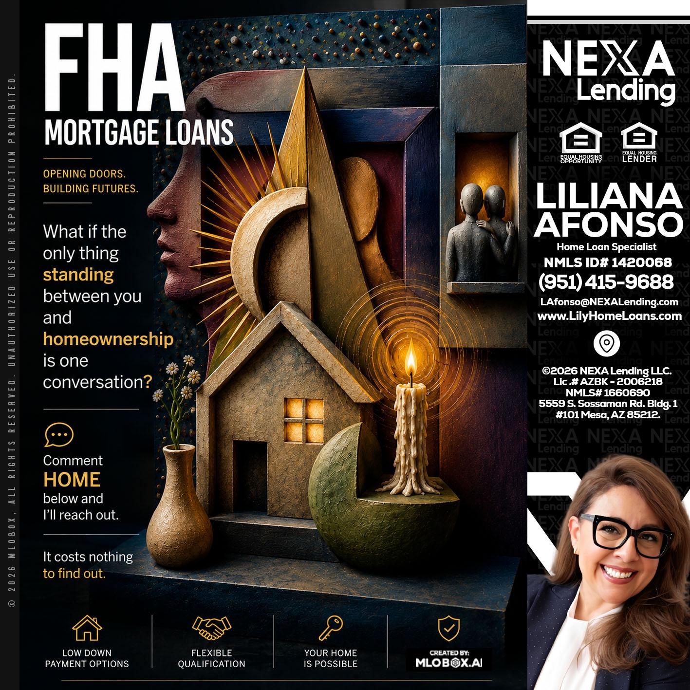 FHA - Liliana Afonso -Home Loan Specialist