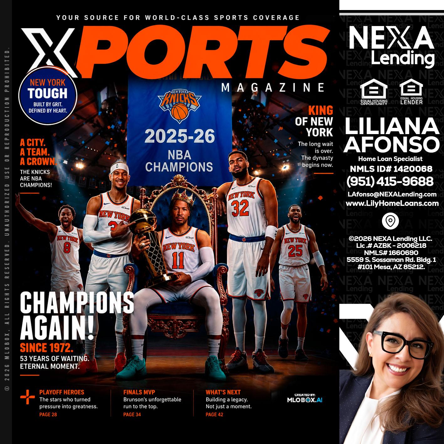 XPORTS MAGAZINE - Liliana Afonso -Home Loan Specialist