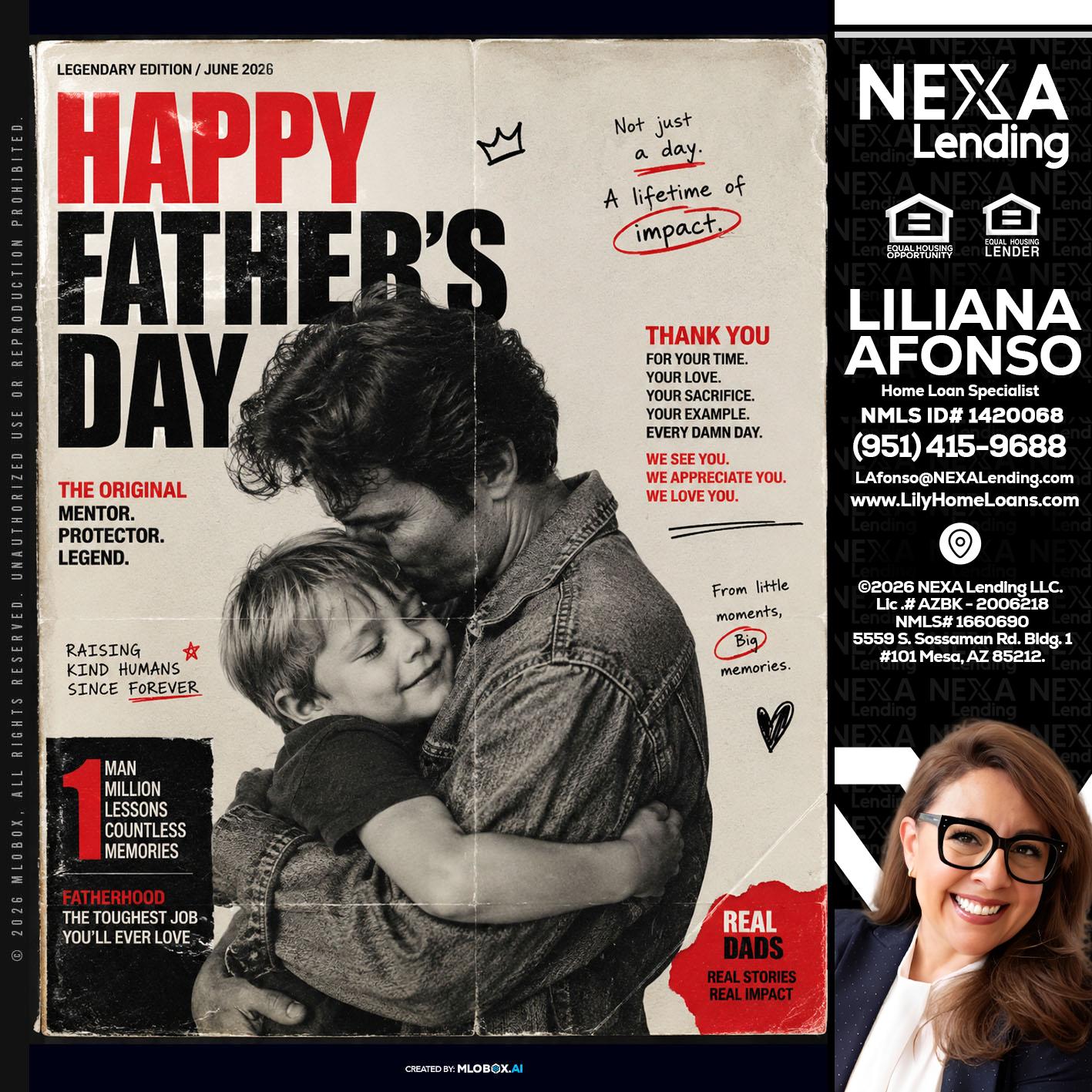 HAPPY FATHERS DAY - Liliana Afonso -Home Loan Specialist
