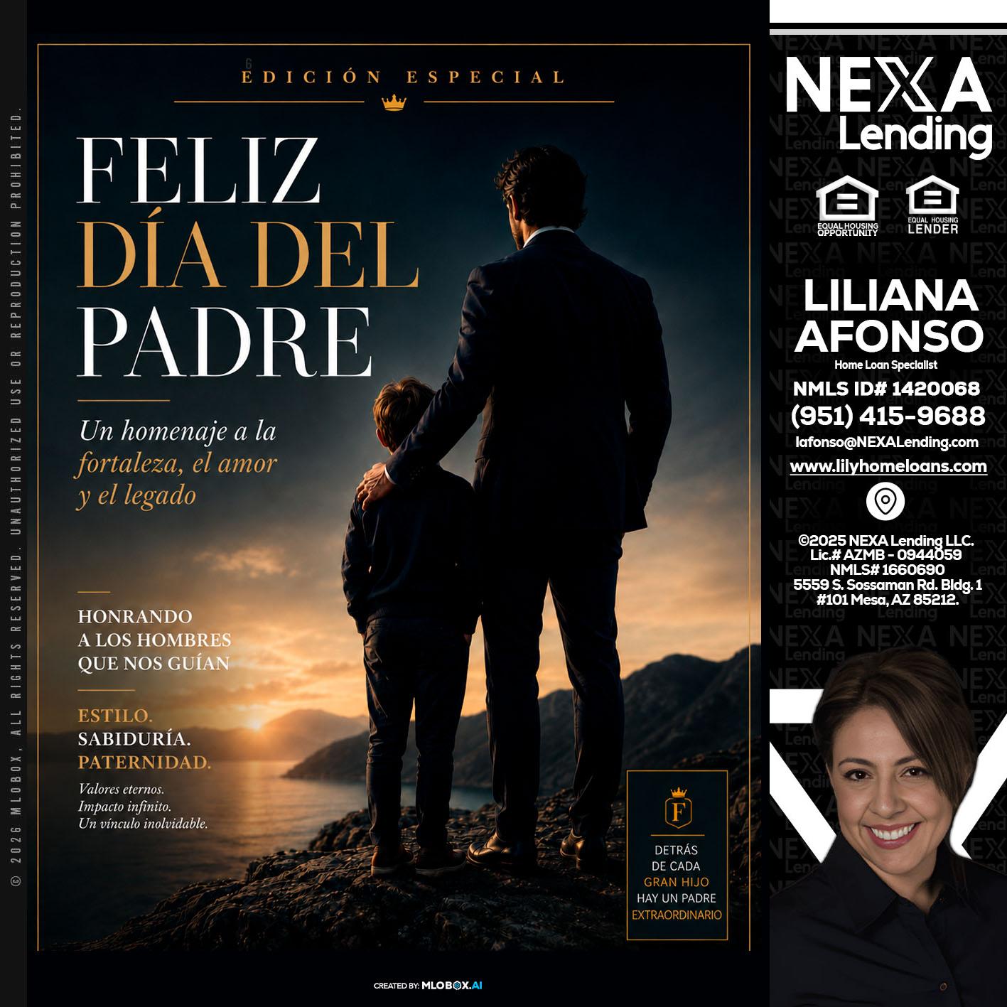 feliz dia del padre - Liliana Afonso -Home Loan Specialist