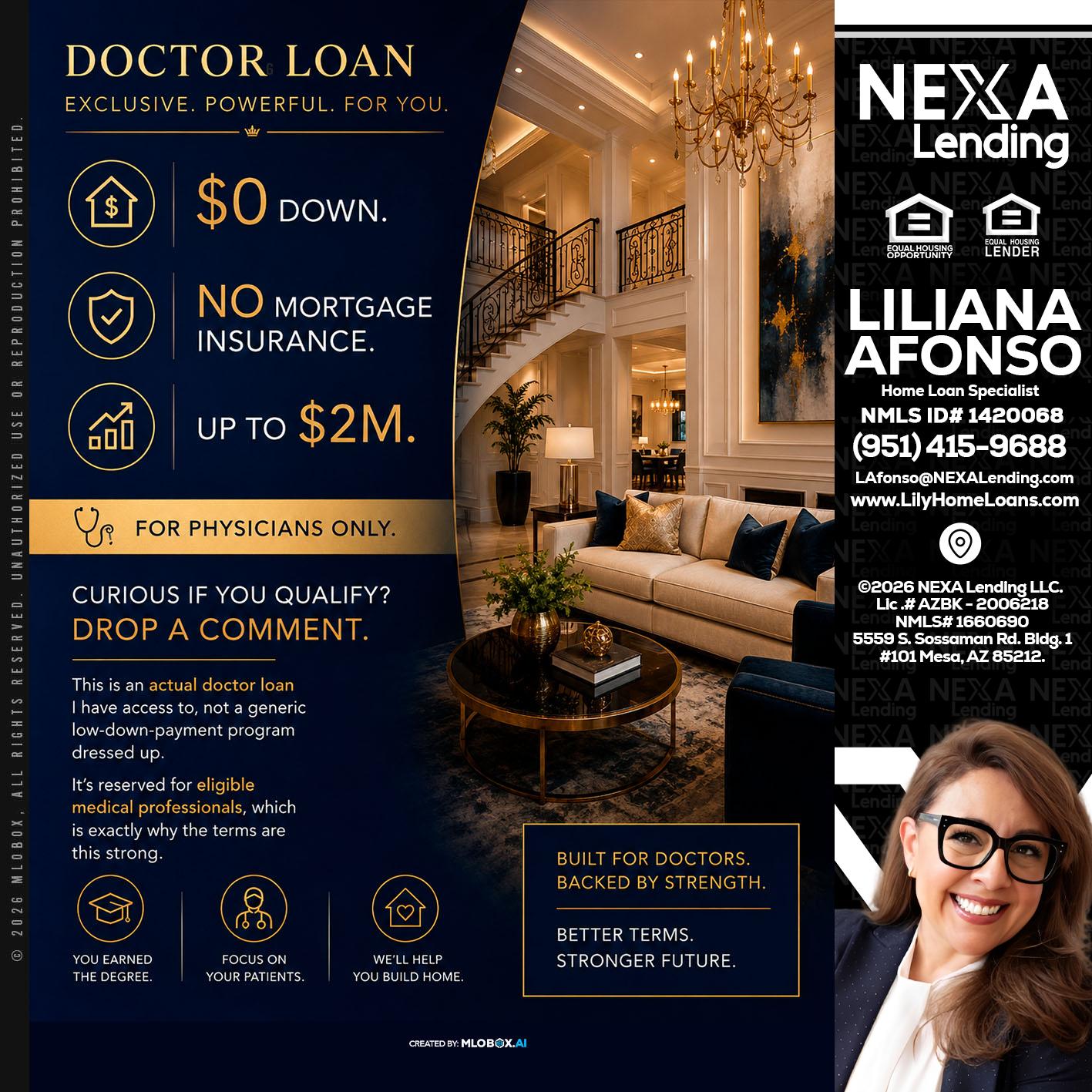 DOCTOR LOANS - Liliana Afonso -Home Loan Specialist
