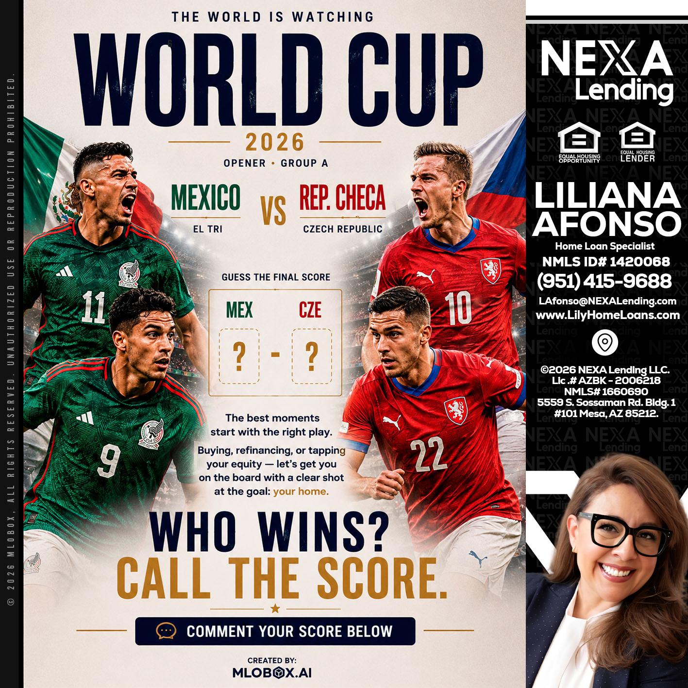 WORLD CUP 2026 - Liliana Afonso -Home Loan Specialist