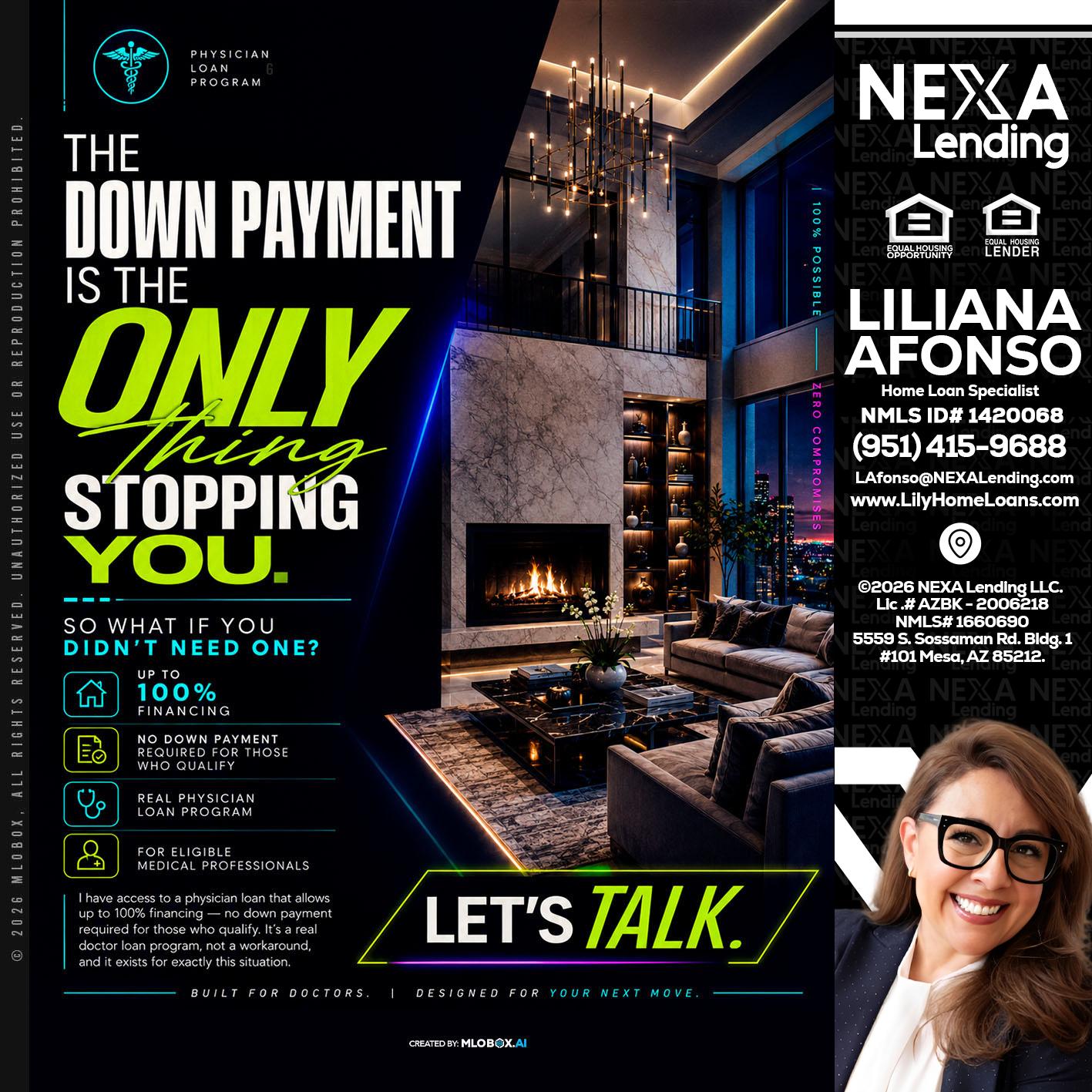 THE DOWN PAYMENT - Liliana Afonso -Home Loan Specialist