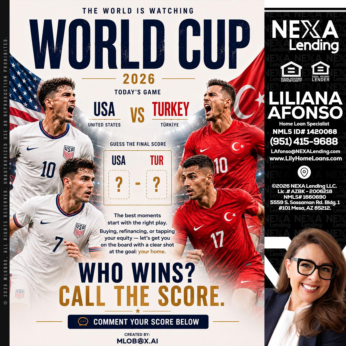 WORLD CUP 2026 - Liliana Afonso -Home Loan Specialist