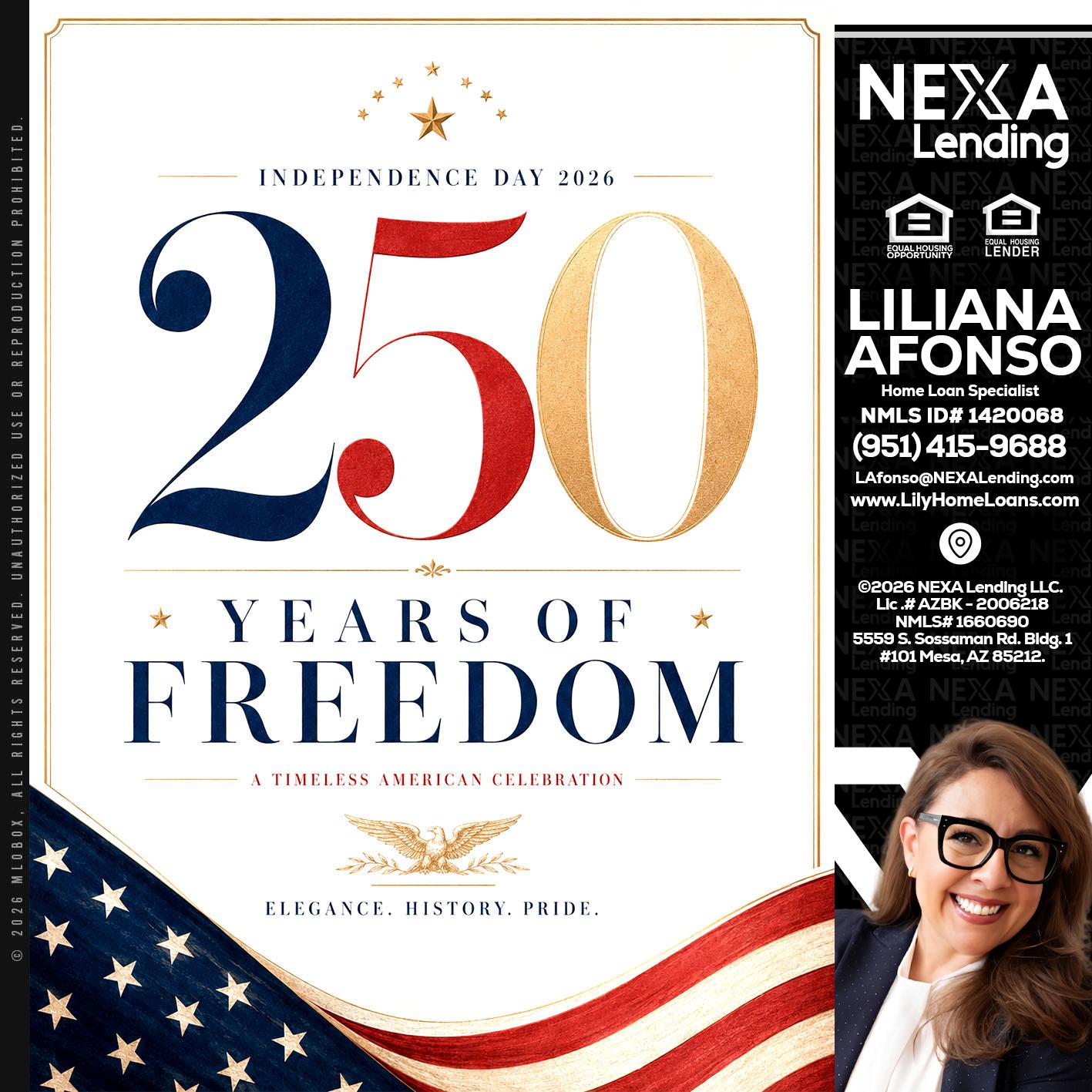 250 YEARS - Liliana Afonso -Home Loan Specialist