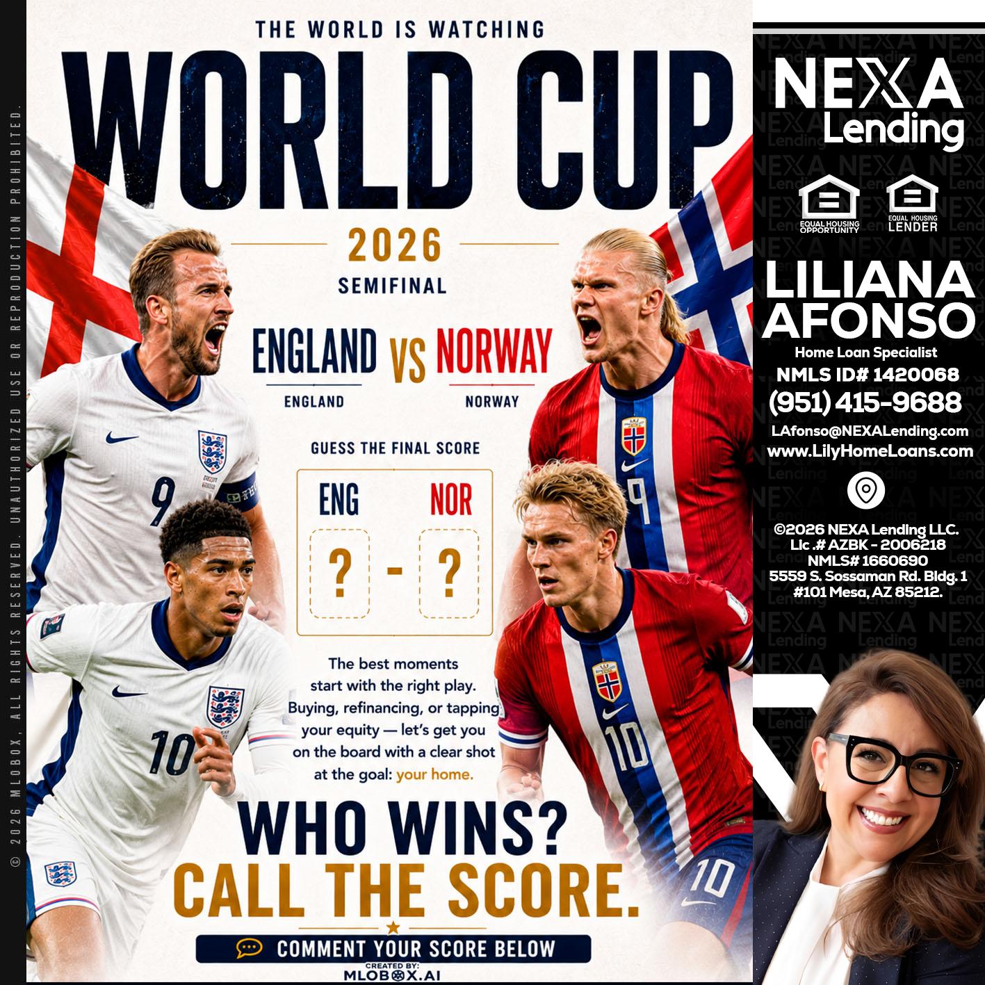 WORLD CUP 2026 - Liliana Afonso -Home Loan Specialist