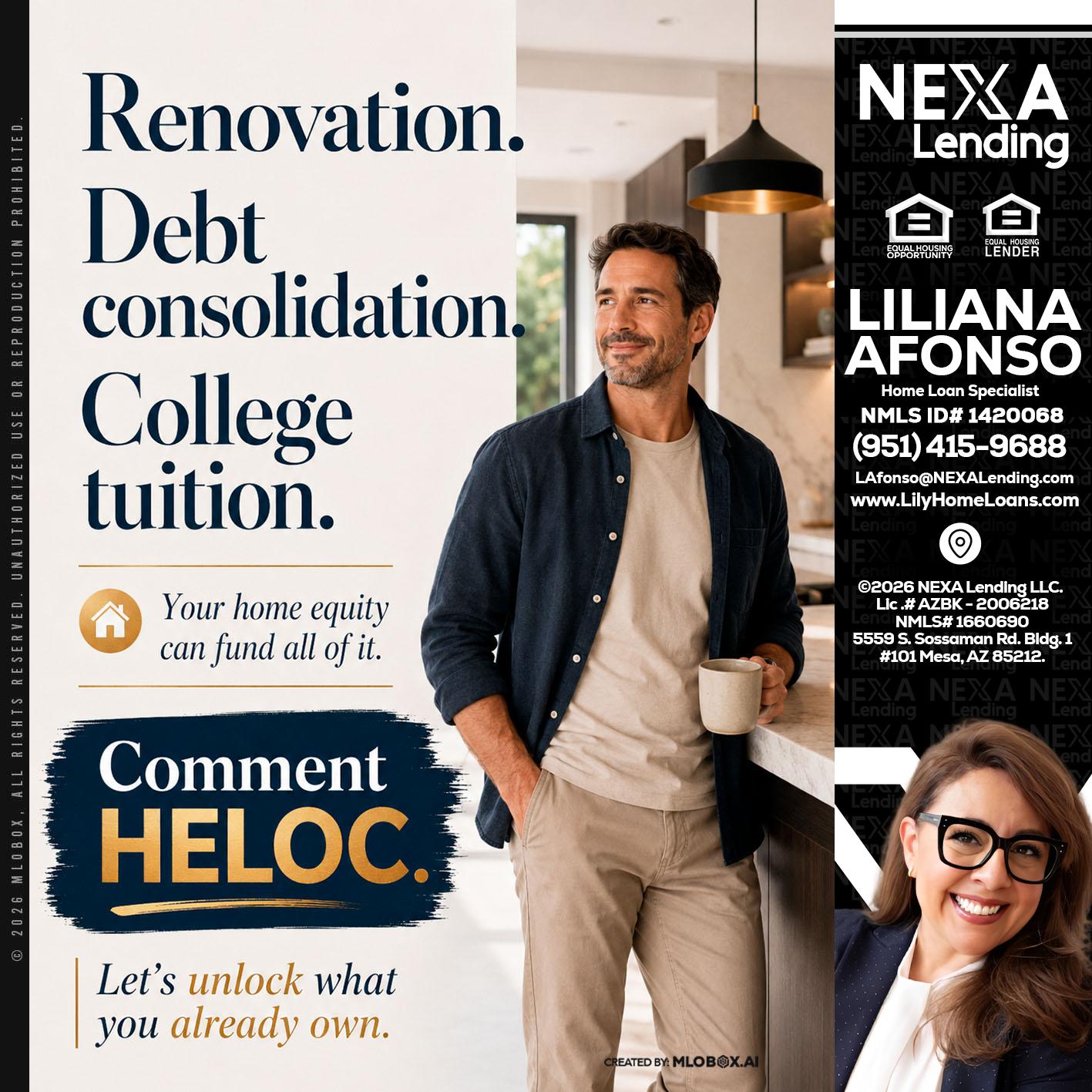 RENOVATION DEBT - Liliana Afonso -Home Loan Specialist