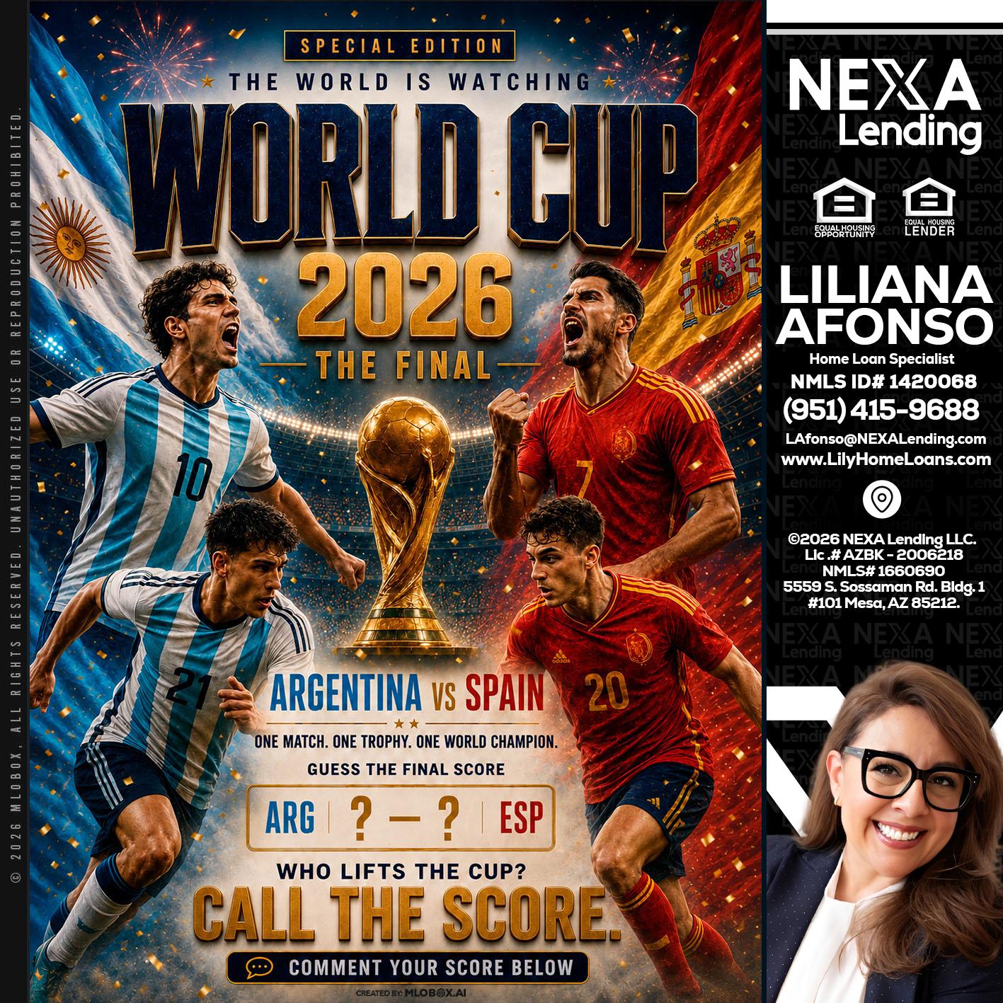 World Cup 2026 finals - Liliana Afonso -Home Loan Specialist