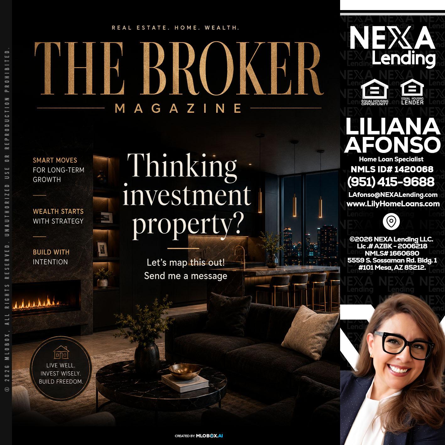 THE BROKER - Liliana Afonso -Home Loan Specialist