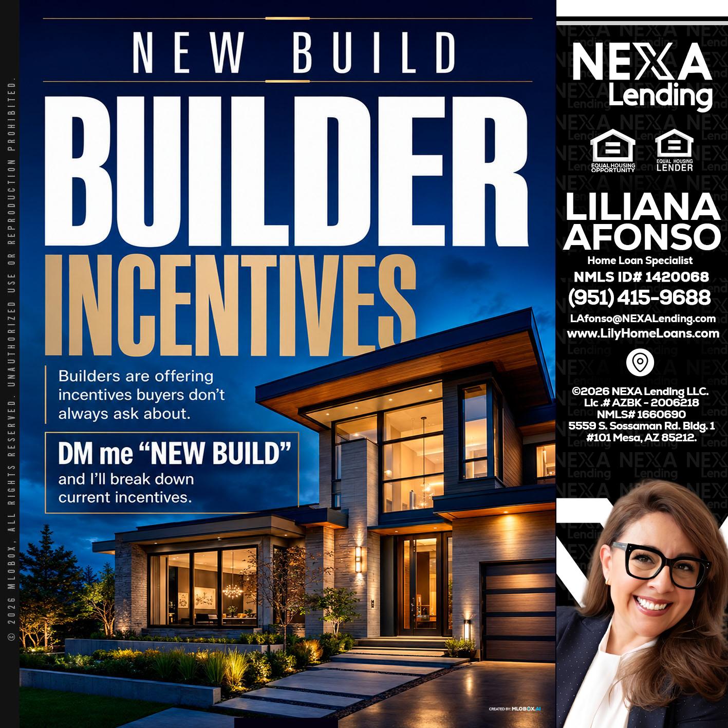 NEW BUILDER - Liliana Afonso -Home Loan Specialist